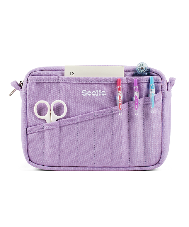 Forhåndsbestilling | Soolla® Studio Pouch | Lilac Love | Veske for Skrivesaker