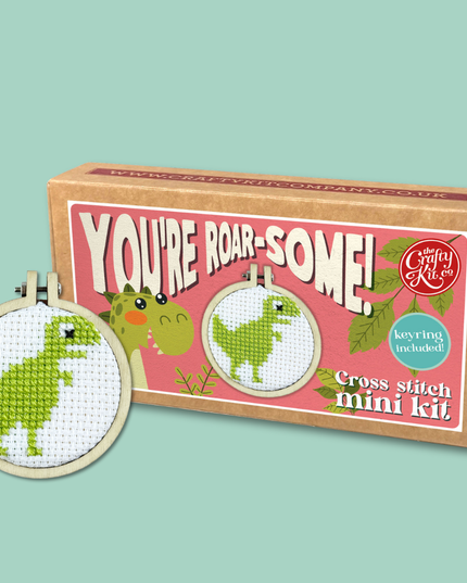 You're Roar-some! Mini Matchbox Broderingssett