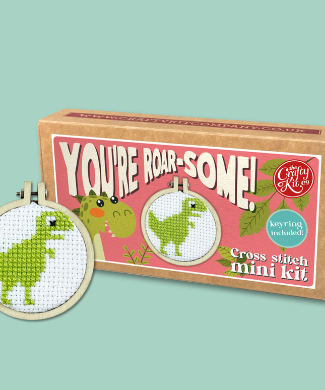 You're Roar-some! Mini Matchbox Broderingssett