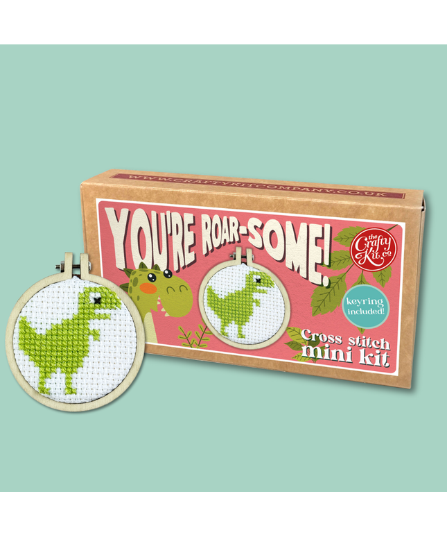 You're Roar-some! Mini Matchbox Broderingssett