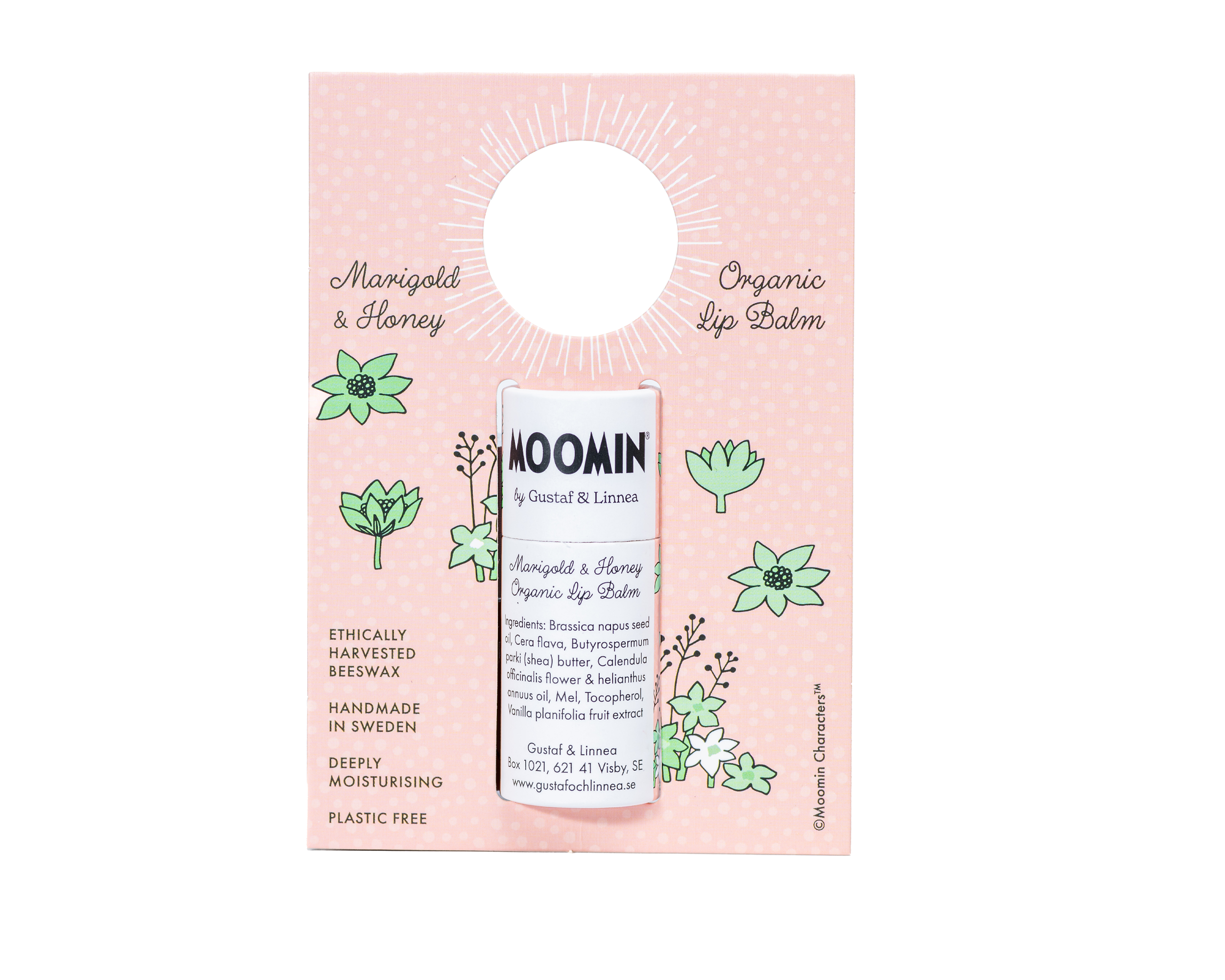 Mummi «Sniff» av G&L – Leppepomade av bivoks med ringblomst og honning