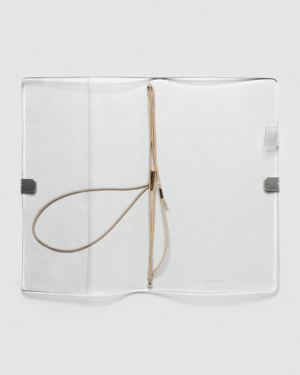 Forhåndsbestilling: Clear Vinyl Travel Notebook Cover | Gjennomsiktig Notatbok-cover | A5 Slim