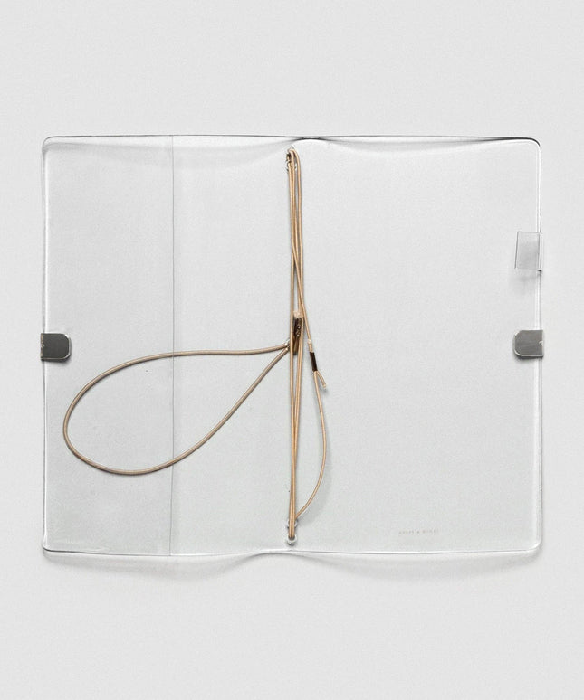 Clear Vinyl Travel Notebook Cover | Gjennomsiktig Notatbok-cover | A5 Slim