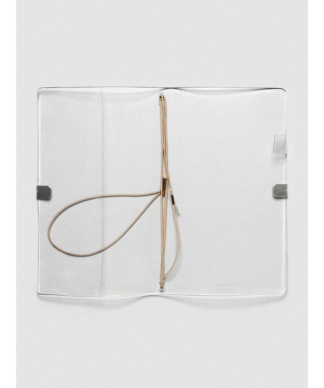 Forhåndsbestilling: Clear Vinyl Travel Notebook Cover | Gjennomsiktig Notatbok-cover | A5 Slim