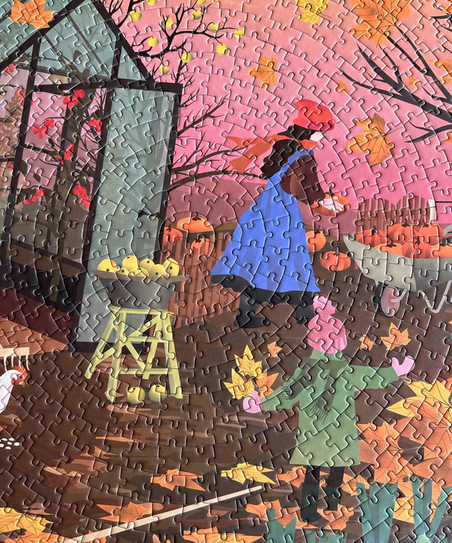 Rundt Puslespill | Autumn Feeling | 1000 Brikker