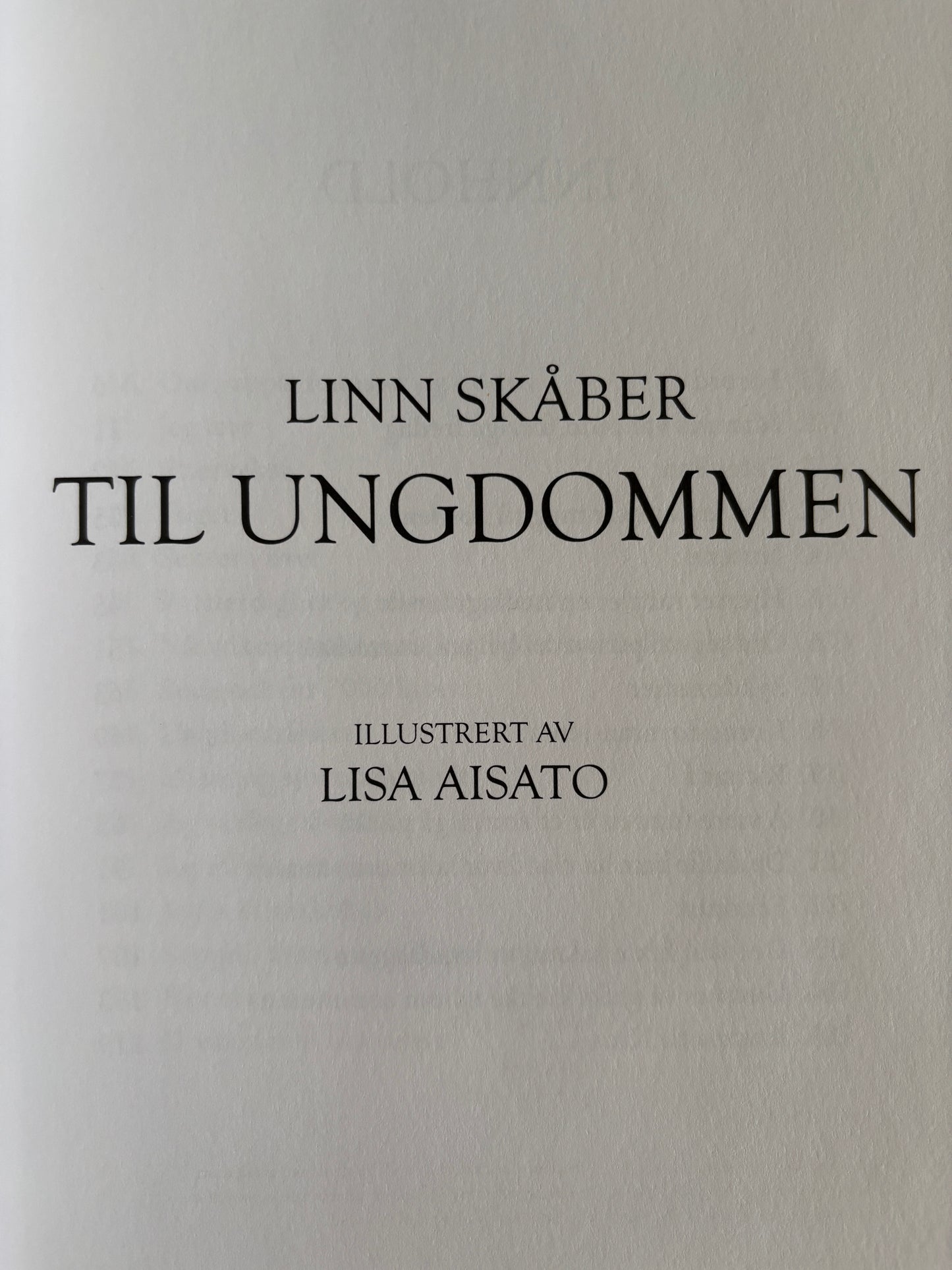 Skåber, Linn: Til ungdommen