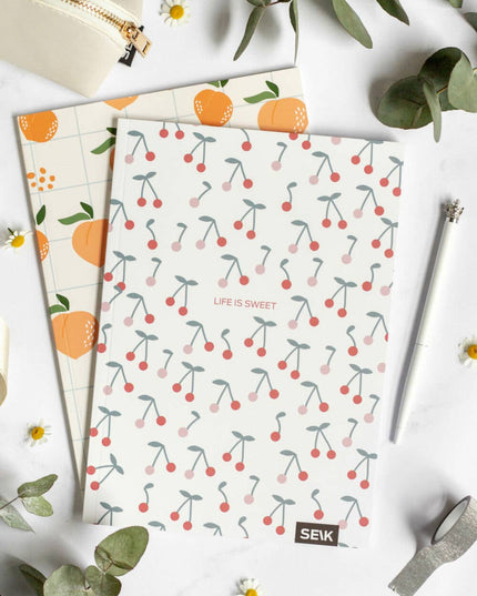 Bullet Journal / Notatbok med Prikker | Peaches + Cherries