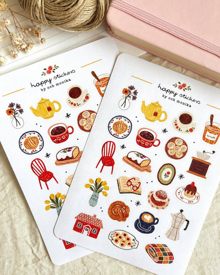 Klistremerkeark | Fika | A6