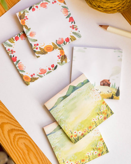Sticky Notes | Klistrelapper | Cheery flowers