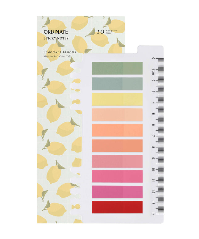 Lemonade Blooms | Ordinate klistrelapper | Selvklebende notislapper | Sidemarkører | Indeksfaner