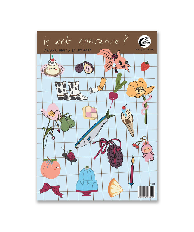Klistremerkeark | Is Art Nonsense? | A6
