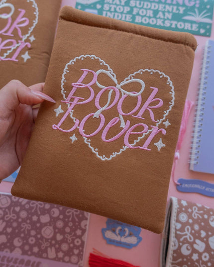 Book Lover Brodert Bokomslag / Booksleeve
