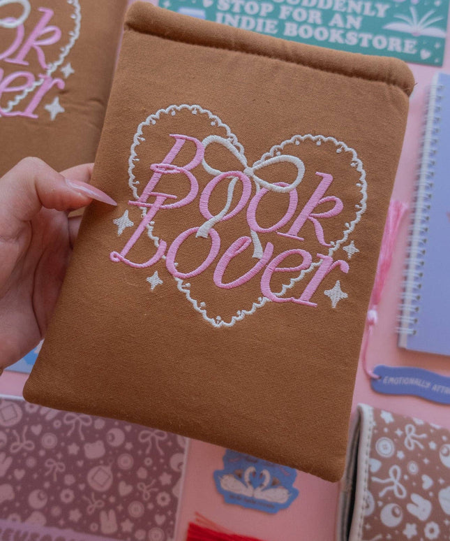 Book Lover Brodert Bokomslag / Booksleeve