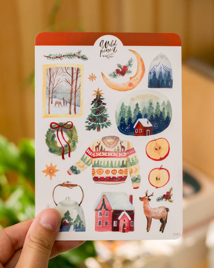 Klistremerkeark | Home For Christmas