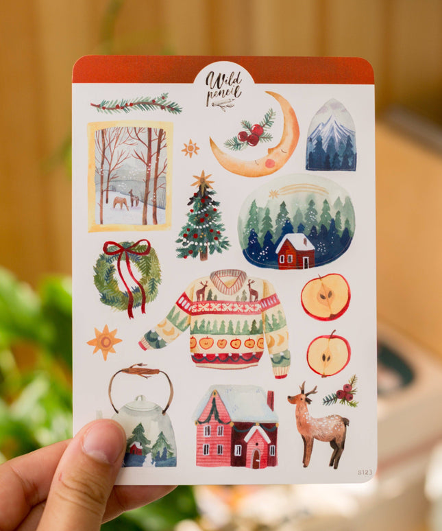 Klistremerkeark | Home For Christmas