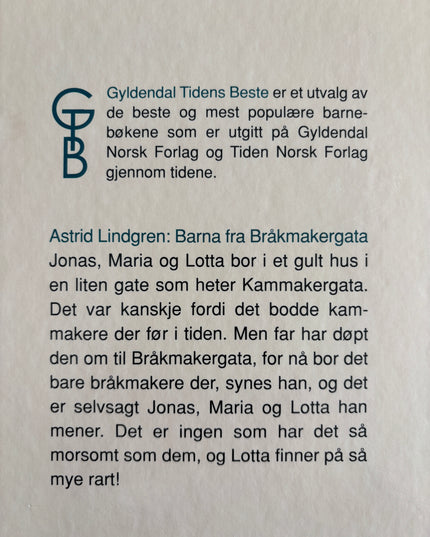 Barna fra Bråkmakergata - Astrid Lindgren