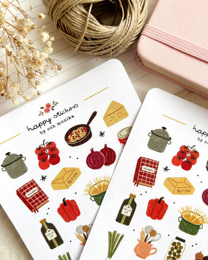 Klistremerkeark | Home Cooking | A6