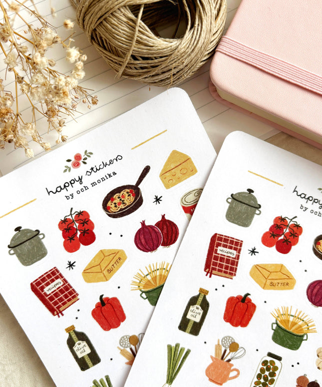 Klistremerkeark | Home Cooking | A6