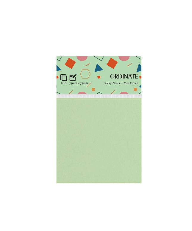 Mist Green-Palette Collection Sticky Notes 75mm/100 ark