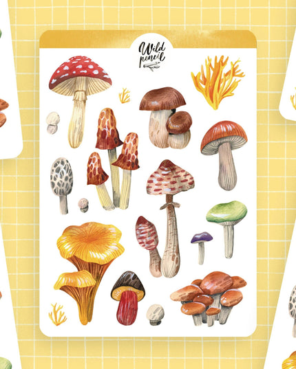 Klistremerkeark | Mushrooms