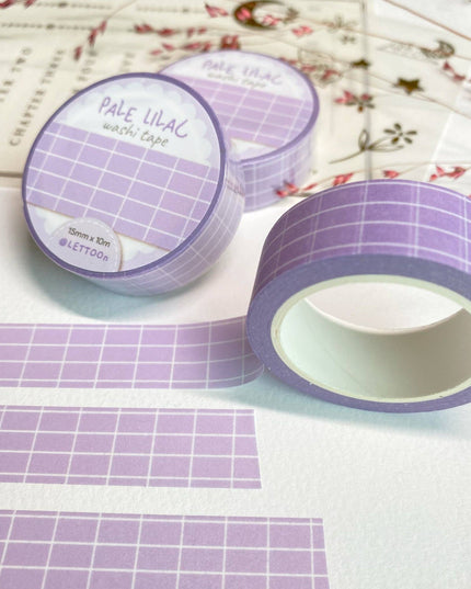 Washi Tape | Pale Lilac Grid
