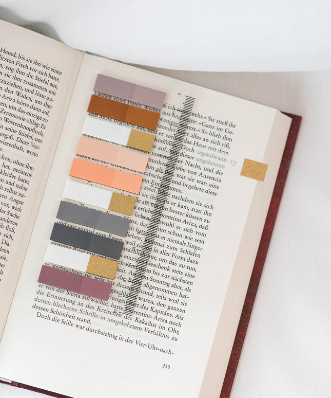 Golden Autumn Glow Sidemarkører | Selvklebende notislapper | Klistrelapper