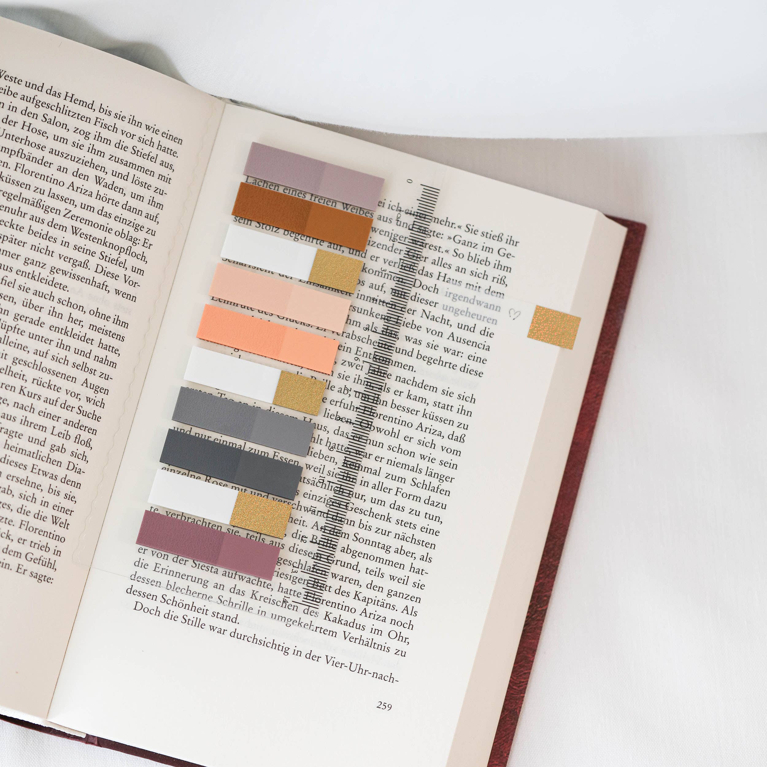 Golden Autumn Glow Sidemarkører | Selvklebende notislapper | Klistrelapper