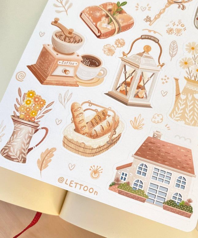 Klistremerkeark | Cottagecore