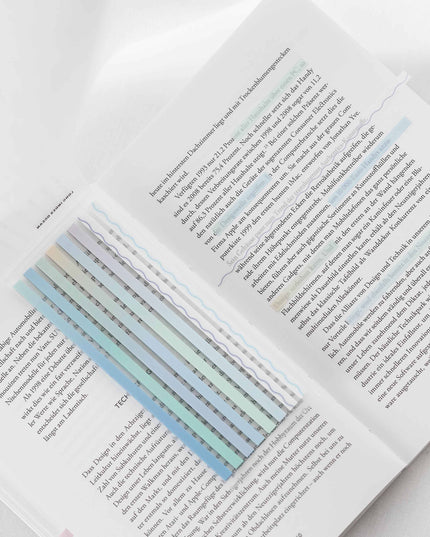 Sky Light Blue | Gjennomsiktige klebestriper – langt design