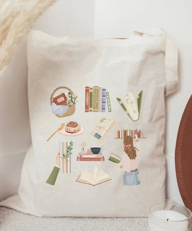 Handlenett | Totebag | Reading: Beige