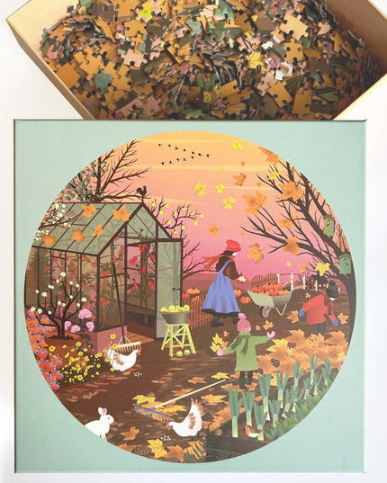 Rundt Puslespill | Autumn Feeling | 1000 Brikker