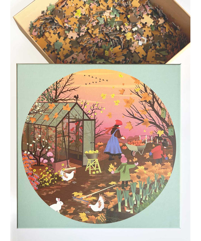 Rundt Puslespill | Autumn Feeling | 1000 Brikker