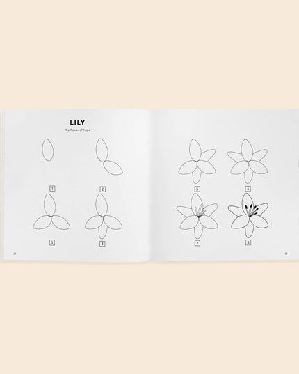 Modern Flowers: A How to Draw Book for Kids