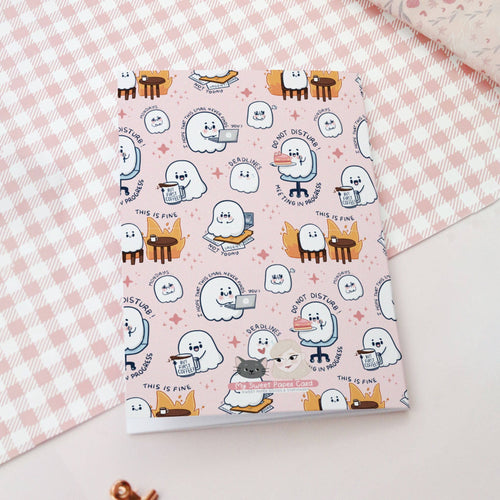 "Corporate Ghosty" notatbok | Resirkulert notatbok | Tilbake på jobb - Hvite sider