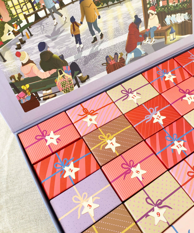 Puslespill Julekalender 1000 Brikker | Skate & Coffee