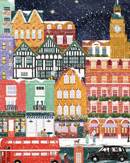 Puslespill 1000 Brikker - London at Christmas
