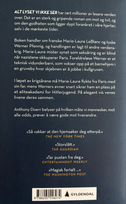 Doerr, Anthony: Alt lyset vi ikke ser
