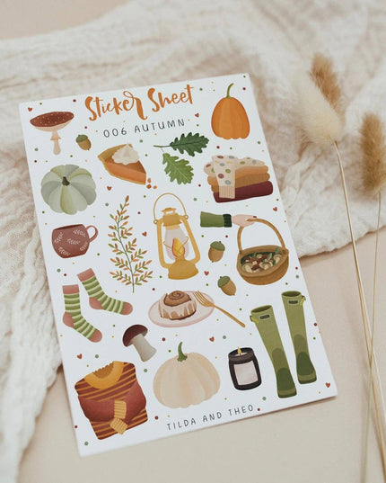 Klistremerkeark | Autumn Hygge | Tilda&Theo