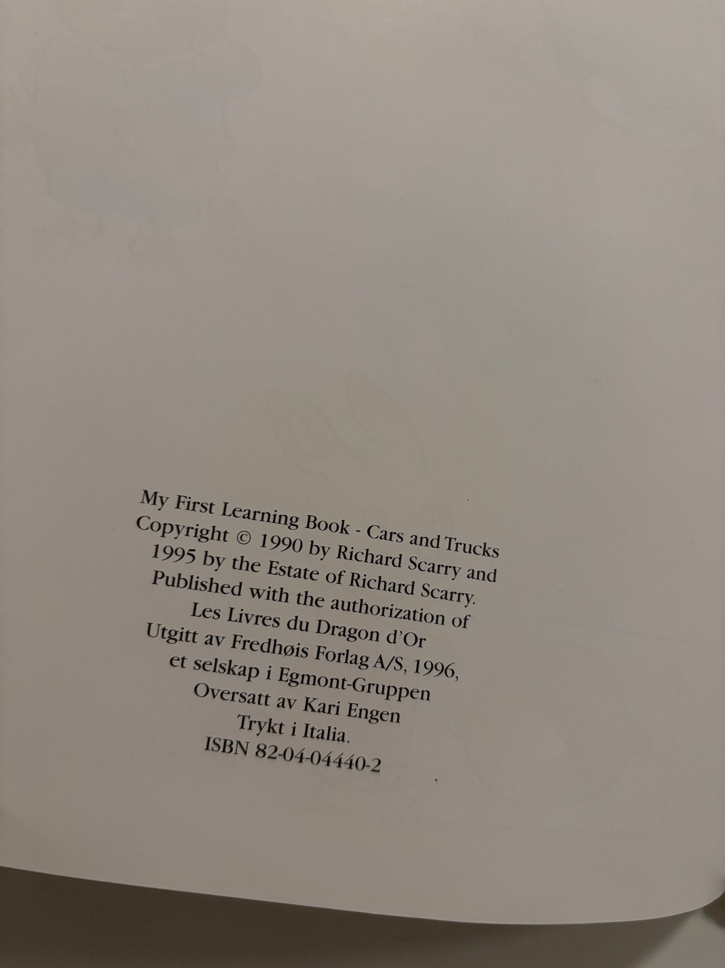 Scarry, Richard: Biler