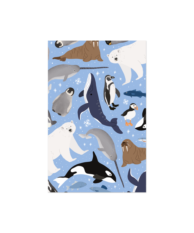 Minikort | Winter Animals - Arktiske dyr