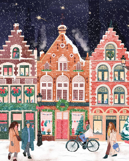 Puslespill 1000 Brikker - Bruges at Christmas
