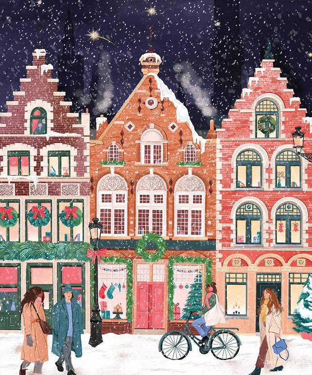 Puslespill 1000 Brikker - Bruges at Christmas