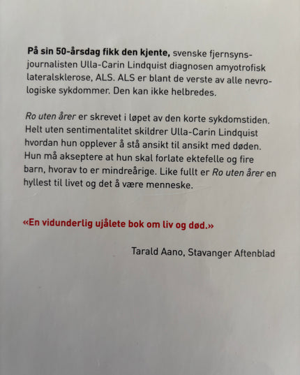 Lindquist, Ulla-Carin: Ro uten årer
