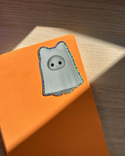 Ghost Glitter Vinyl Klistremerke 
