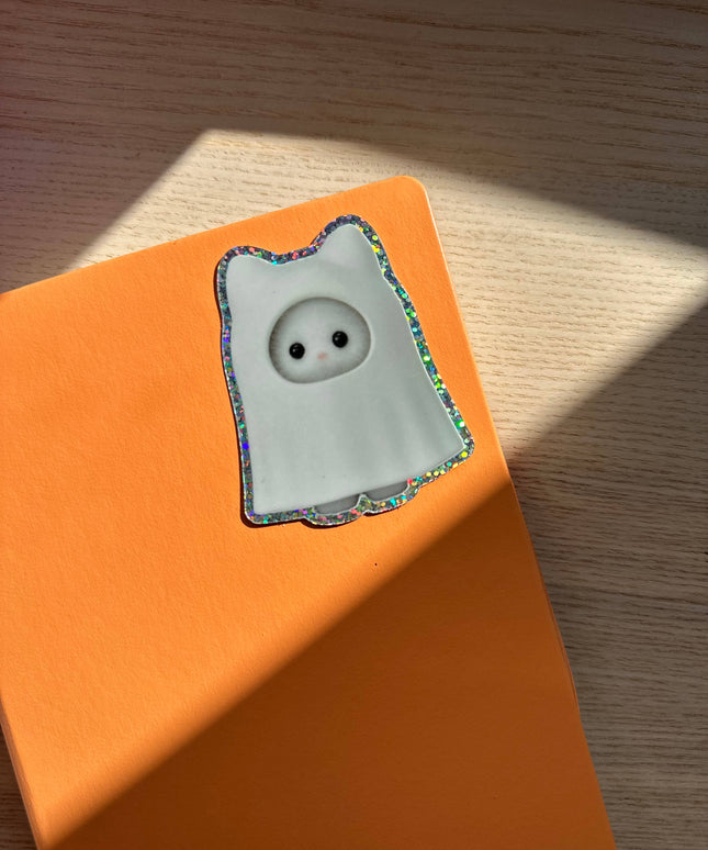 Ghost Glitter Vinyl Klistremerke 