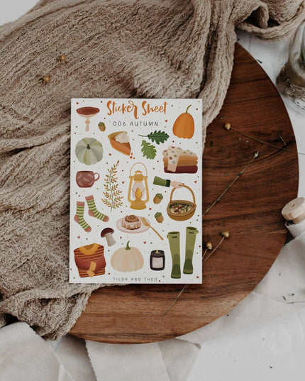 Klistremerkeark | Autumn Hygge | Tilda&Theo