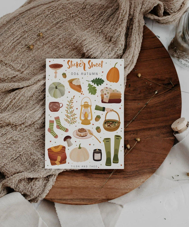Klistremerkeark | Autumn Hygge | Tilda&Theo
