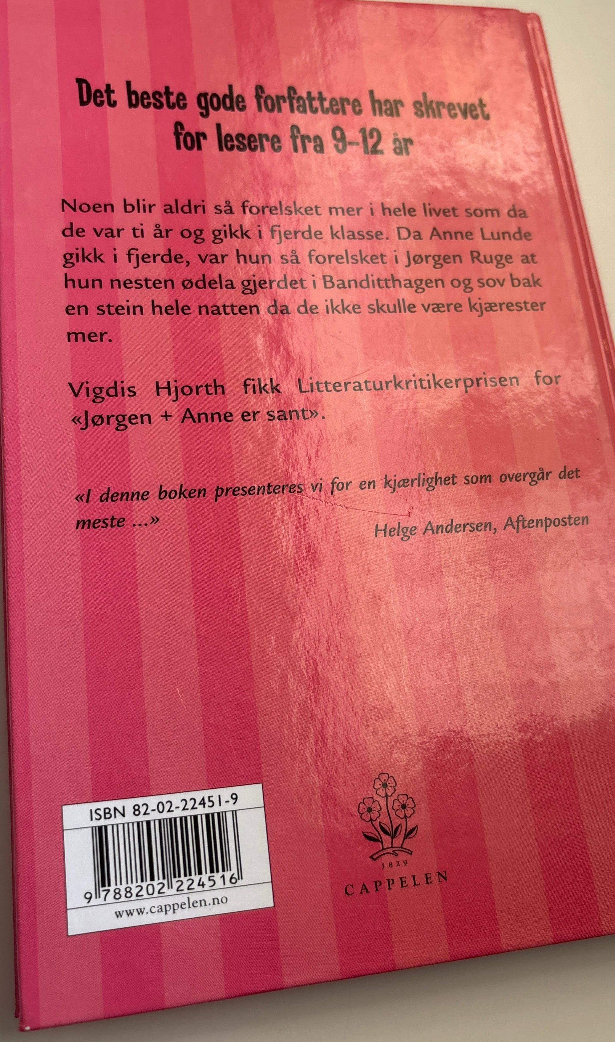 Hjorth, Vigdis: Jørgen+Anne er sant