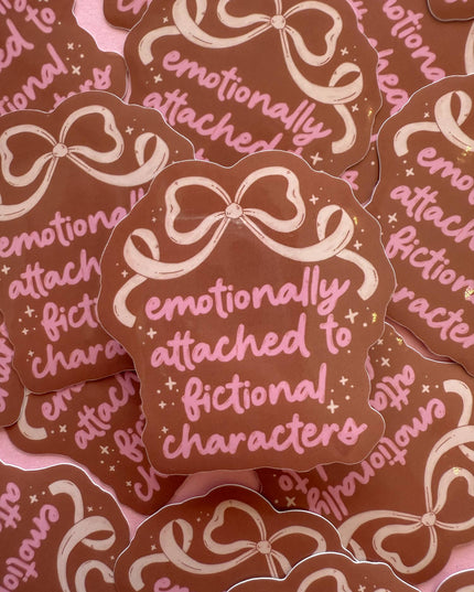 Emotionally Attached Bookish Klistremerke