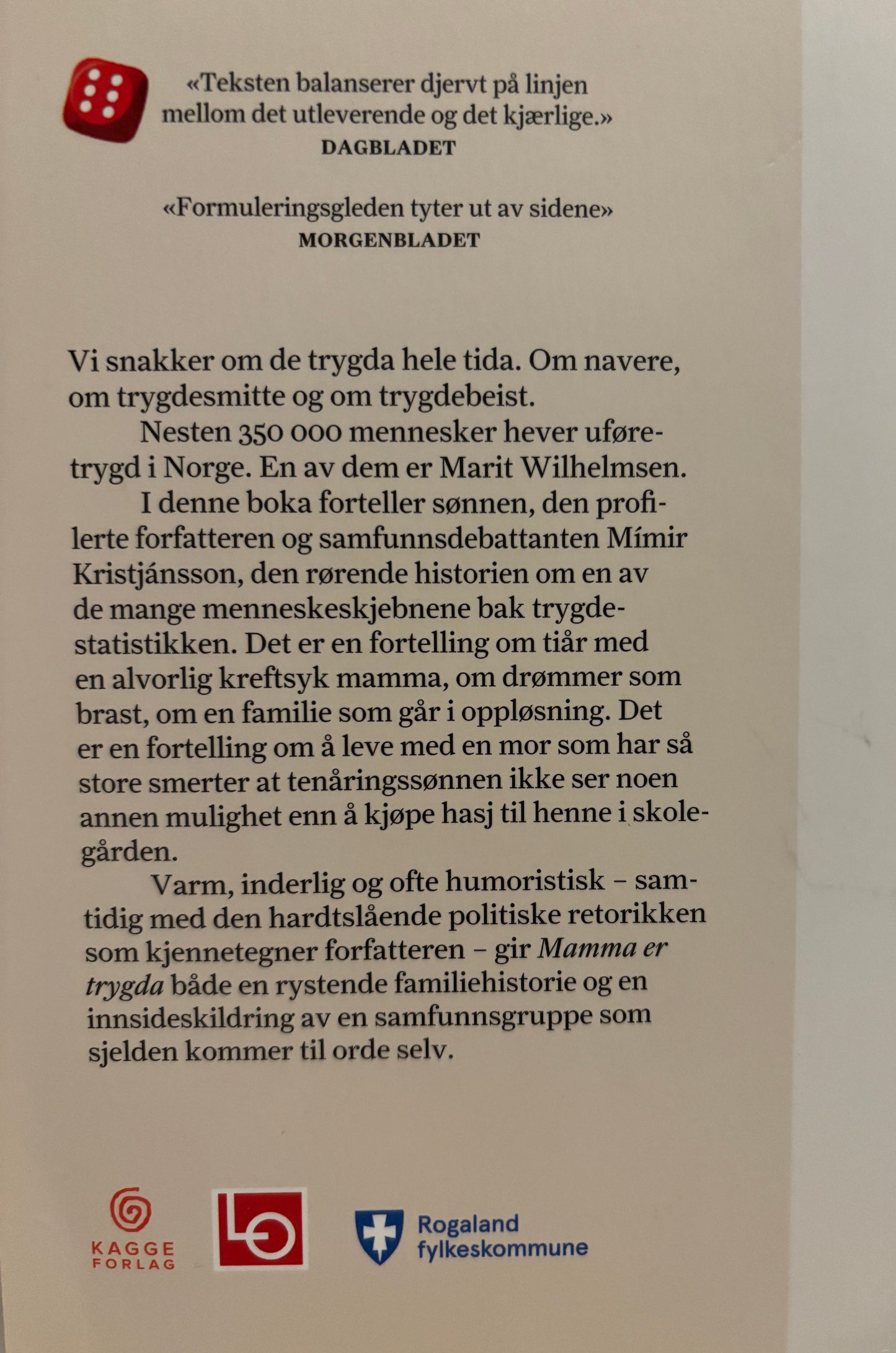 Kristjansson, Mimir: Mamma er trygda